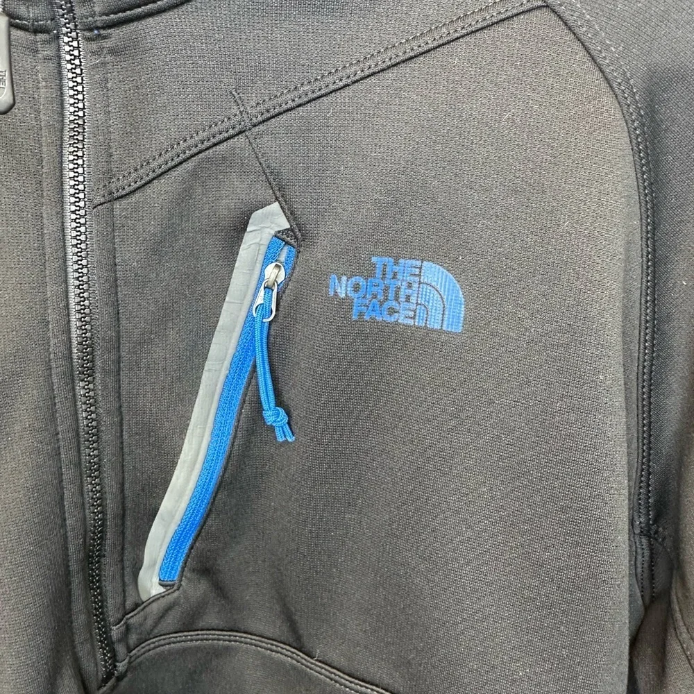 The North Face Men's XL Black 1/4 Zip Pullover Fleece Jacket Excellent Condition